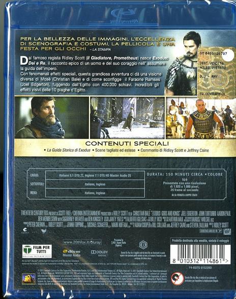 Exodus. Dei e Re di Ridley Scott - Blu-ray - 2