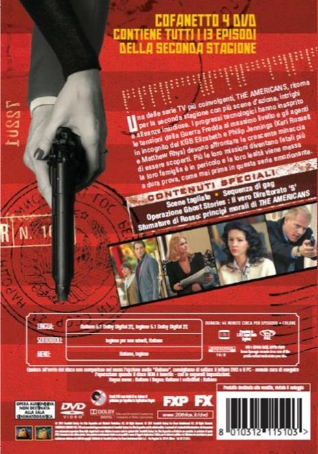 The Americans. Stagione 2 (4 DVD) di Daniel Sackheim,Adam Arkin,John Dahl - DVD - 2