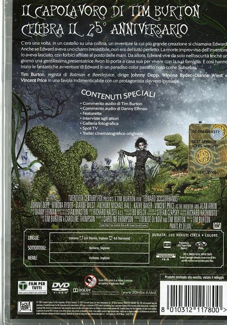 Edward mani di forbice di Tim Burton - DVD - 2