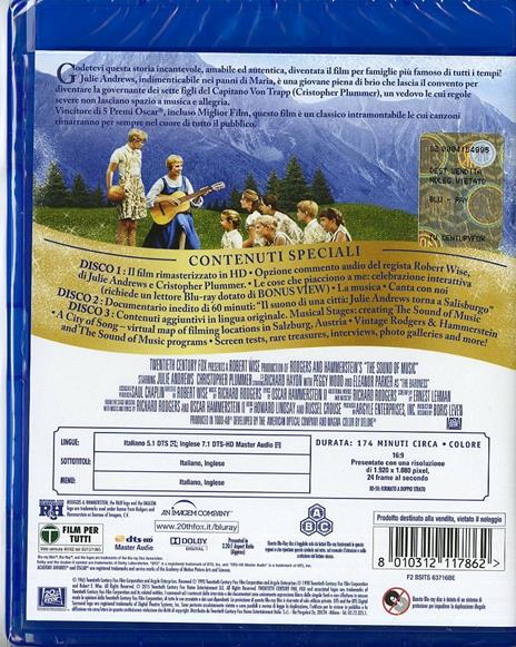 Tutti insieme appassionatamente (3 Blu-ray) di Robert Wise - Blu-ray - 2