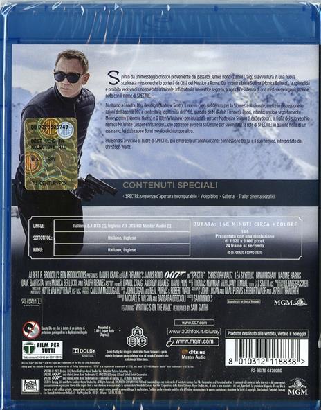 Spectre di Sam Mendes - Blu-ray - 2
