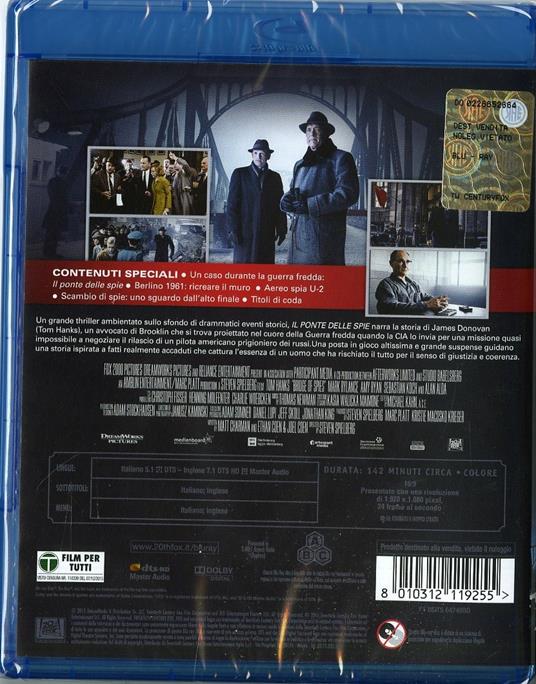 Il ponte delle spie di Steven Spielberg - Blu-ray - 2