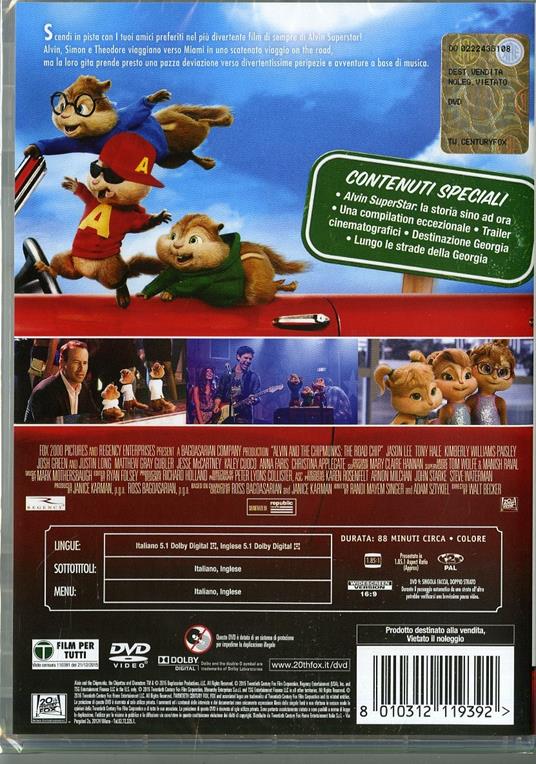 Alvin Superstar. Nessuno ci può fermare di Walt Becker - DVD - 2