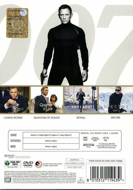 Daniel Craig Collection. 007 (4 DVD) di Martin Campbell,Marc Forster,Sam Mendes - 2
