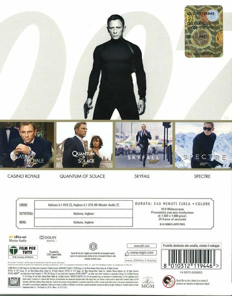 Daniel Craig Collection. 007 (4 Blu-ray) di Martin Campbell,Marc Forster,Sam Mendes - 2