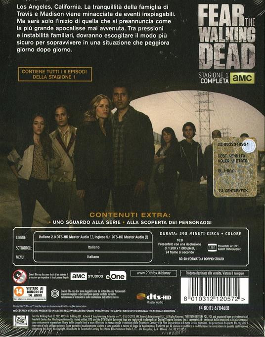 Fear the Walking Dead. Stagione 1. Serie TV ita (2 Blu-ray) di Adam Davidson,Kari Skogland,Stefan Schwartz - Blu-ray - 2