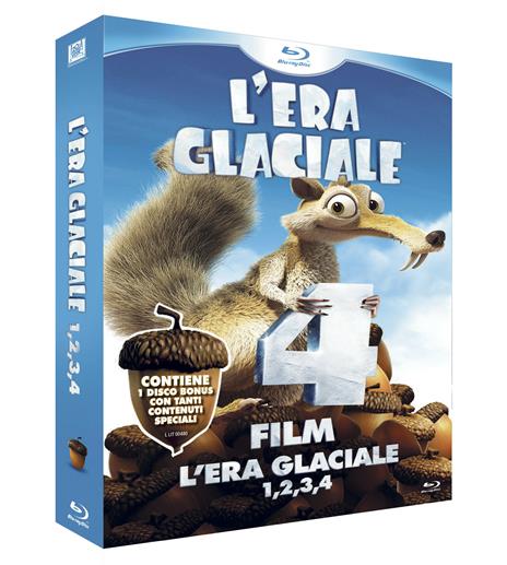 L' era glaciale 1, 2, 3, 4 (DVD + 4 Blu-ray) di Steve Martino,Carlos Saldanha,Mike Thurmeier,Chris Wedge - 2