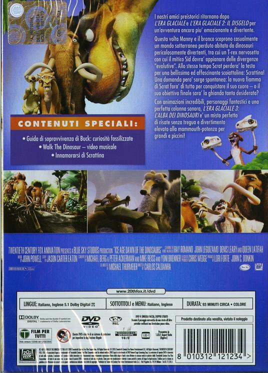 L' era glaciale 3. L'alba dei dinosauri di Carlos Saldanha,Mike Thurmeier - DVD - 2