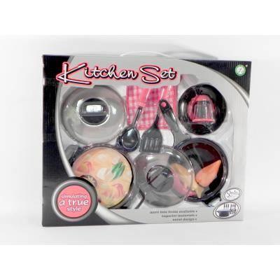 Dg 070852. Set 2 Pentole Con Coperchi In Plastica + Accessori