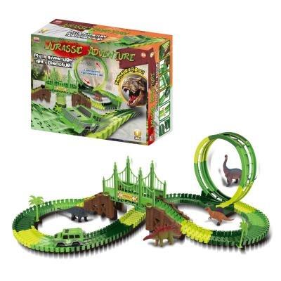 Pista Dinosauri con 1 veicolo