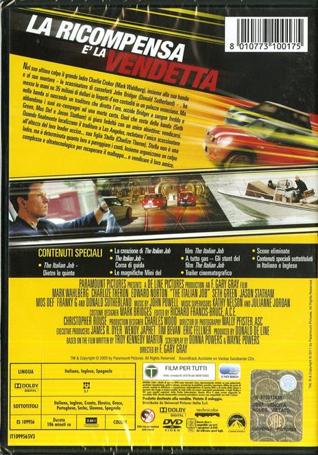 The Italian Job di F. Gary Gray - DVD - 2