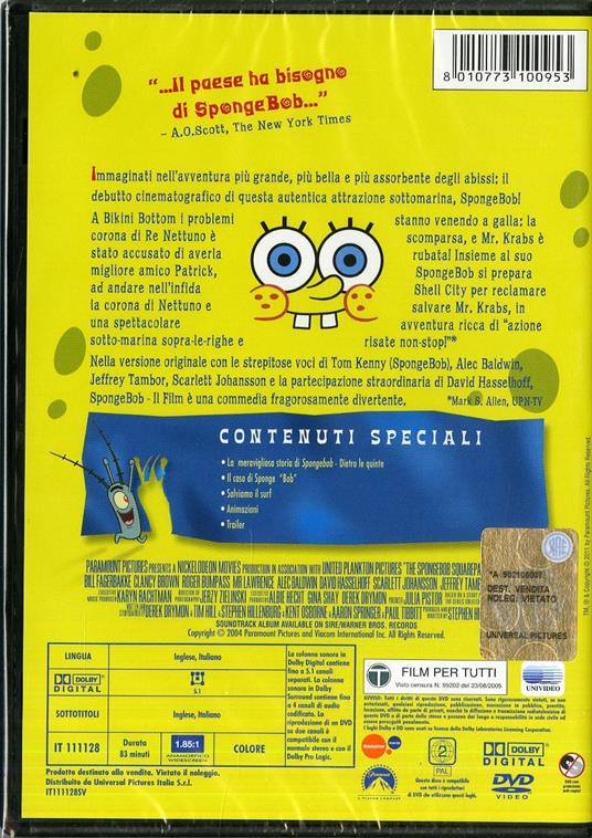 SpongeBob. Il film di Stephen Hillenburg - DVD - 2