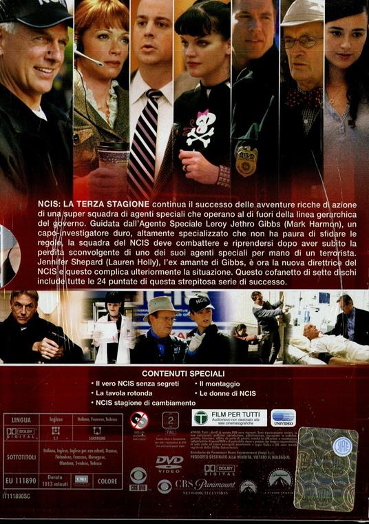 NCIS. Naval Criminal Investigative Service. Stagione 3 (Serie TV ita) (7 DVD) - DVD - 2