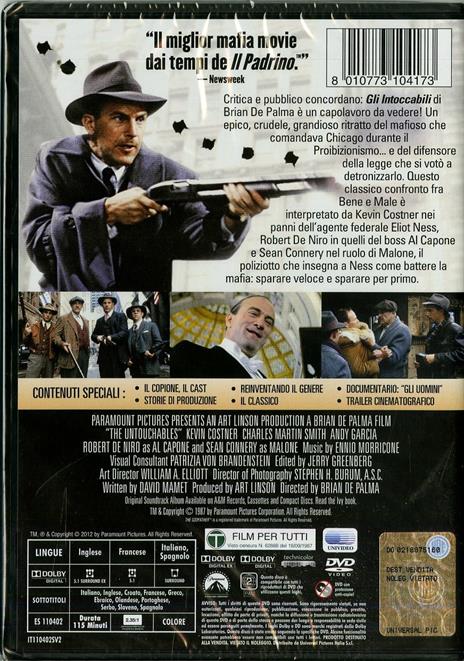 The Untouchables. Gli intoccabili<span>.</span> Collector's Edition di Brian De Palma - DVD - 2