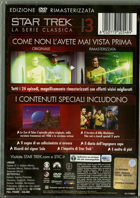 Star Trek. La serie classica. Stagione 3 (7 DVD) - DVD - 2