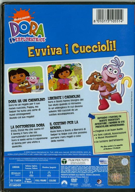 Dora l'esploratrice. Evviva i cuccioli di George S. Chialtas,Gary Conrad - DVD - 2