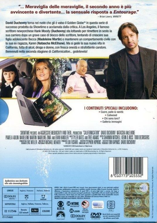 Californication. Stagione 2 (2 DVD) di David Duchovny,David Von Ancken,John Dahl - DVD - 2