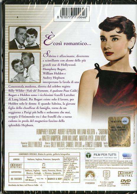 Sabrina di Billy Wilder - DVD - 2