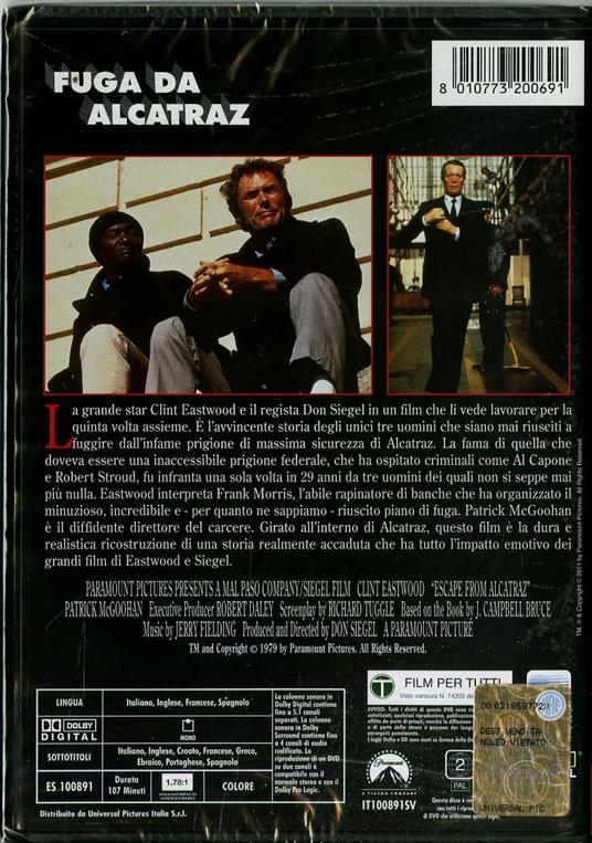 Fuga da Alcatraz di Don Siegel - DVD - 3