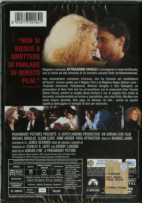 Attrazione fatale di Adrian Lyne - DVD - 3