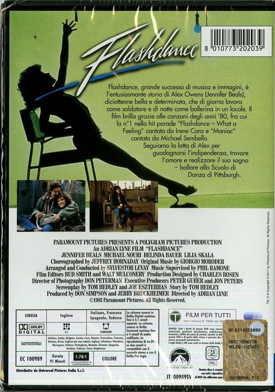 Flashdance - DVD - Film di Adrian Lyne Musicale | IBS
