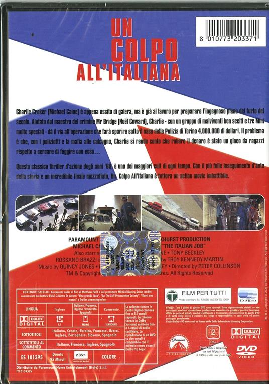 Un colpo all'italiana di Peter Collinson - DVD - 3