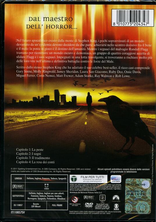 L' ombra dello scorpione (2 DVD) di Mick Garris - DVD - 2
