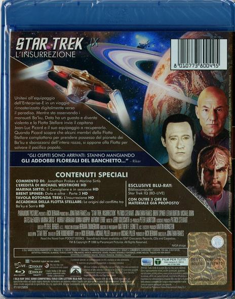 Star Trek. L'insurrezione di Jonathan Frakes - Blu-ray - 2