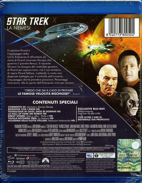Star Trek. La nemesi di Stuart Baird - Blu-ray - 2