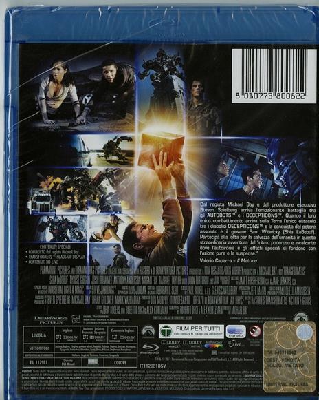 Transformers (2 Blu-ray)<span>.</span> Edizione Speciale di Michael Bay - Blu-ray - 2