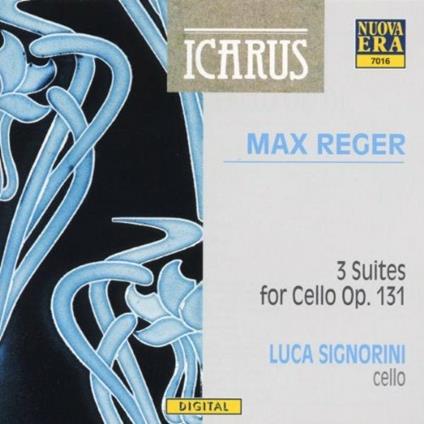 3 suites per violoncello op.131 - CD Audio di Max Reger,Luca Signorini
