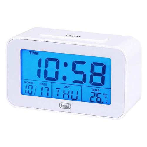 Orologio Digitale con Sveglia e Termometro Trevi SLD 3P50 Bianco - Trevi -  Idee regalo