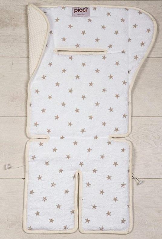 Materassino Double Face Per Ovetto E Passeggino Stella Panna