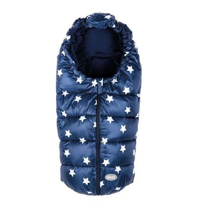 Sacco Termico Star Picci Per Carrozzina/Ovetto Blu Stelle Bianche