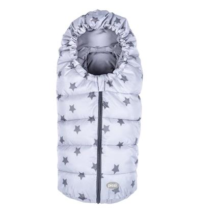 Sacco Termico Star Picci Per Carrozzina/Ovetto Perla Stelle Grigie