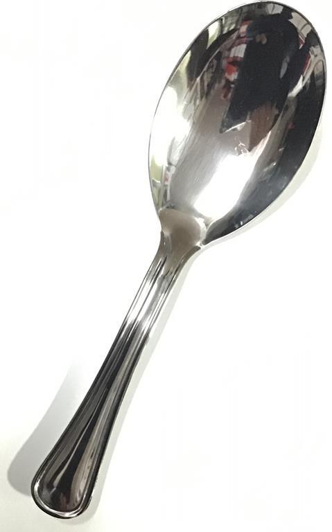HUYIWEI Due cucchiai da portata in acciaio inox per ristoranti di hotel cucchiaio da portata con manici lunghi cucchiaio da cucina 