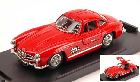 Mercedes 300 Sl Gullwing Street 1954 Red 1:43 Model Bg7088
