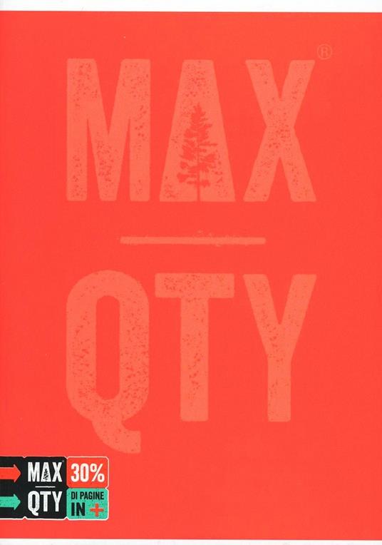 Quaderno standard A5 Seven MAX QTY Green Fluo. 1 rigo con margine - 2