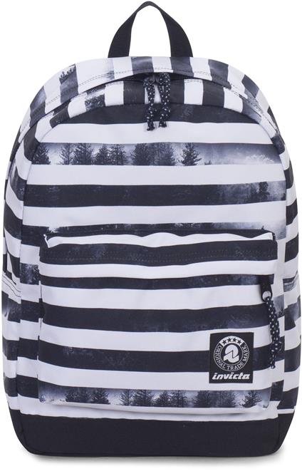 Zaino scuola Carlson Backpack Fantasy Invicta Black Striped Forest
