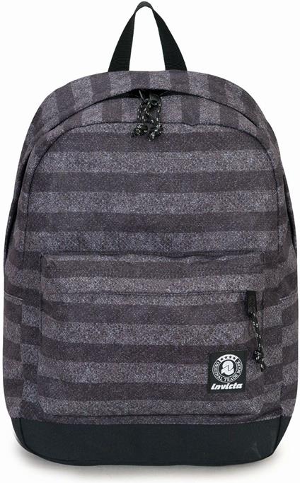 Zaino scuola Invicta Carlson Fantasy Stripes Texture. Grigio