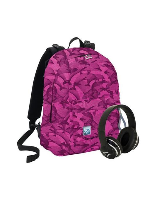 Zaino scuola reversibile Seven The Double Project Special Edition Fucsia
