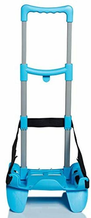 Carrello Trolley Be Box Plus Pieghevole Blu - con blocca zaino - 2