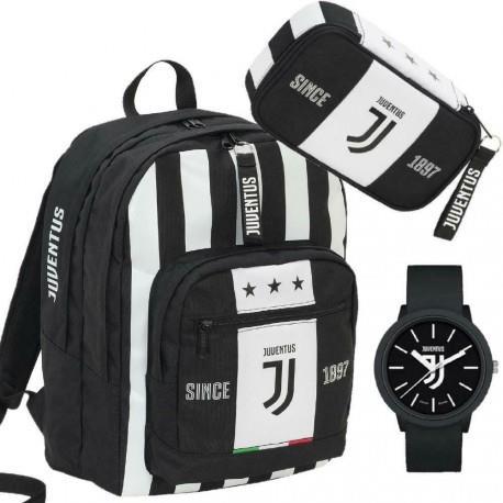 Zaino scuola Big Plus Juventus + Astuccio accessoriato Quick Case. Con gadget - 2