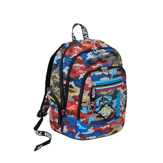 Zaino scuola Advanced Seven 7.1 Adventure Camo Military Green - Seven -  Cartoleria e scuola