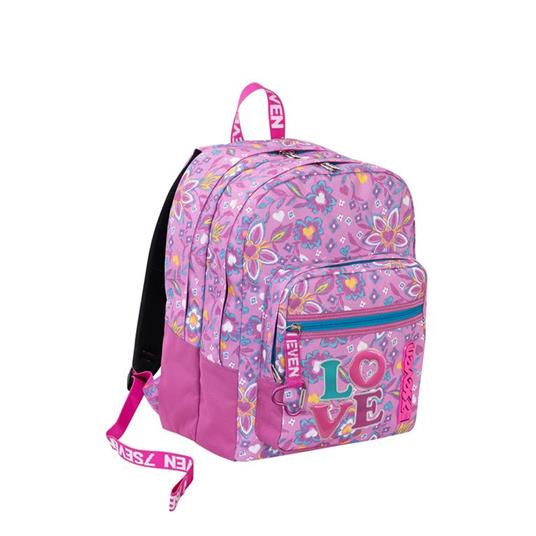 Zaino scuola Outsize Seven 7.1 Love Songs Cyclamin. Rosa