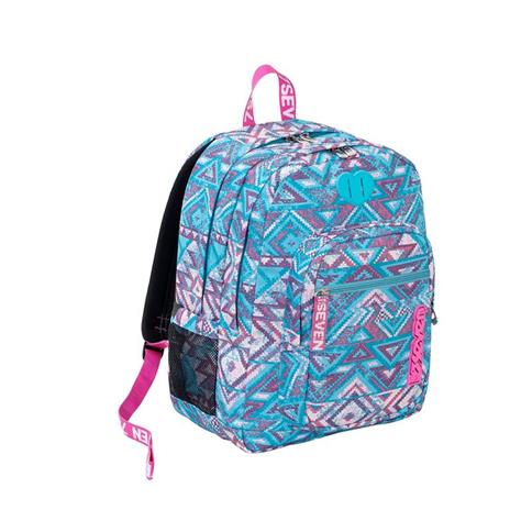 Zaino scuola Freethink Seven 7.1 Wild Feeling Tyle. Azzurro-Rosa - 3