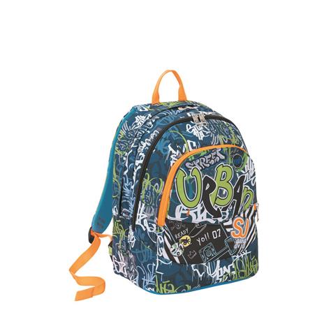 Zaino scuola Maxi Seven SJ Gang Boy City Explorer Fluo Orange - 3