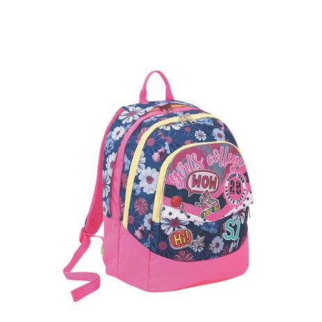Zaino scuola Maxi Seven SJ Gang Girl Pinky College Candy Fuxia - 3