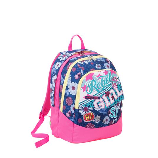 Zaino scuola Maxi Seven SJ Gang Girl Pinky College Candy Fuxia - 4
