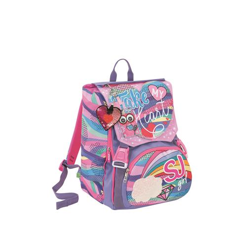 Zaino scuola sdoppiabile Big Seven SJ Gang Girl Pastel Rainbow Violet - 3